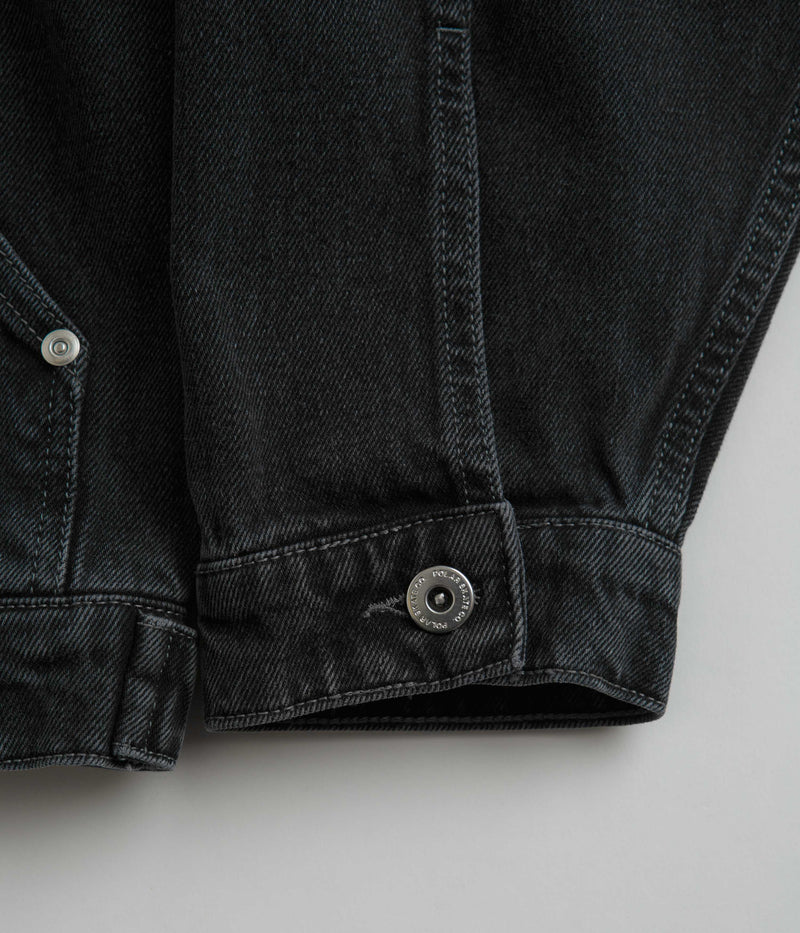 Polar Patrik Denim Jacket in Silver Black