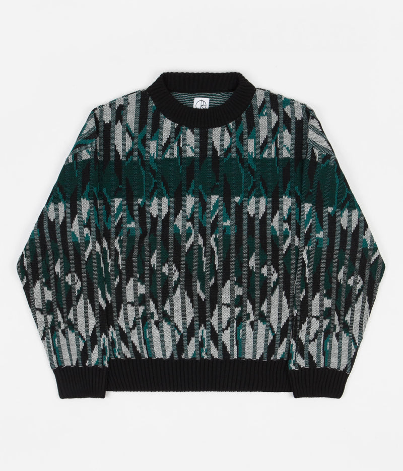 Polar Paul Knit Sweatshirt in Black