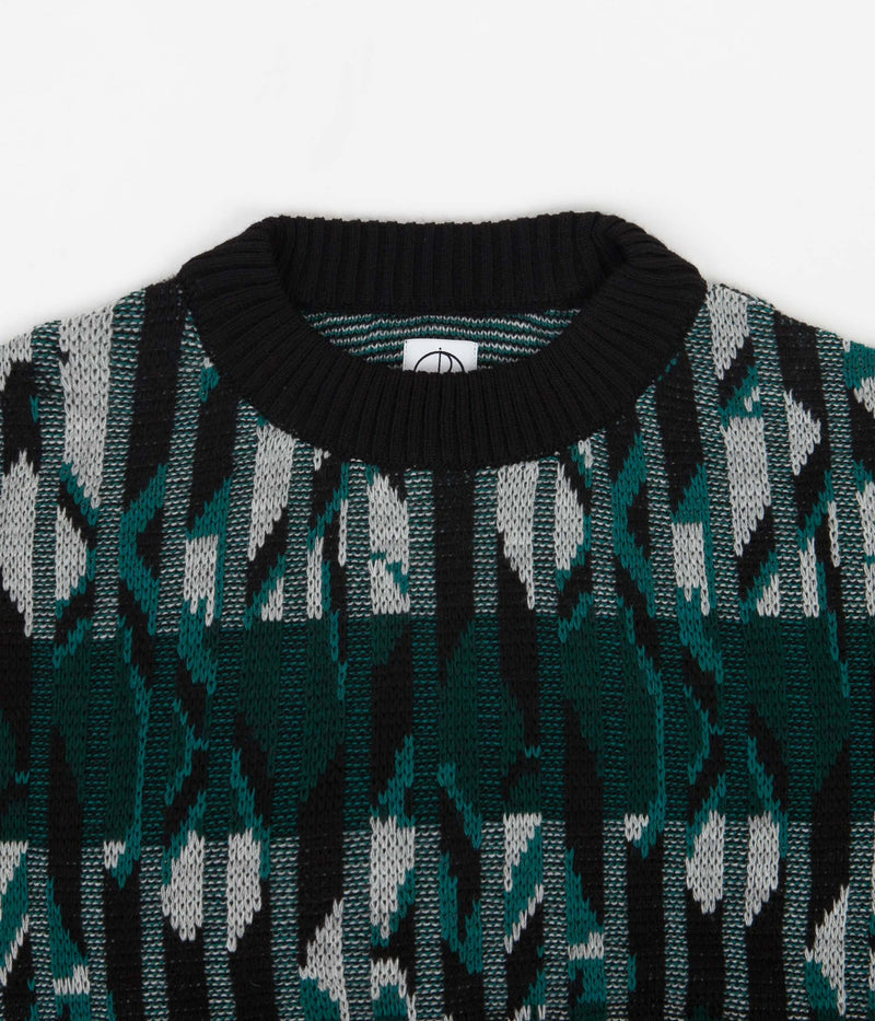 Polar Paul Knit Sweatshirt in Black