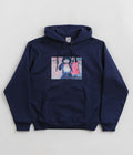 Polar Pink Dress Dave Hoodie in Dark Blue