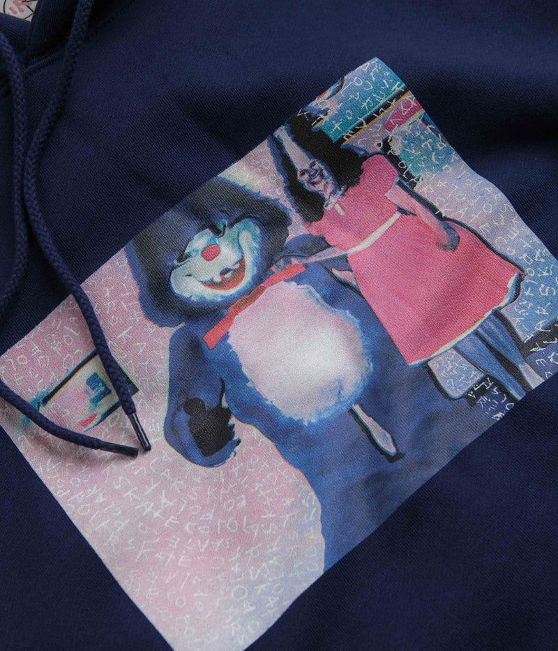 Polar Pink Dress Dave Hoodie in Dark Blue