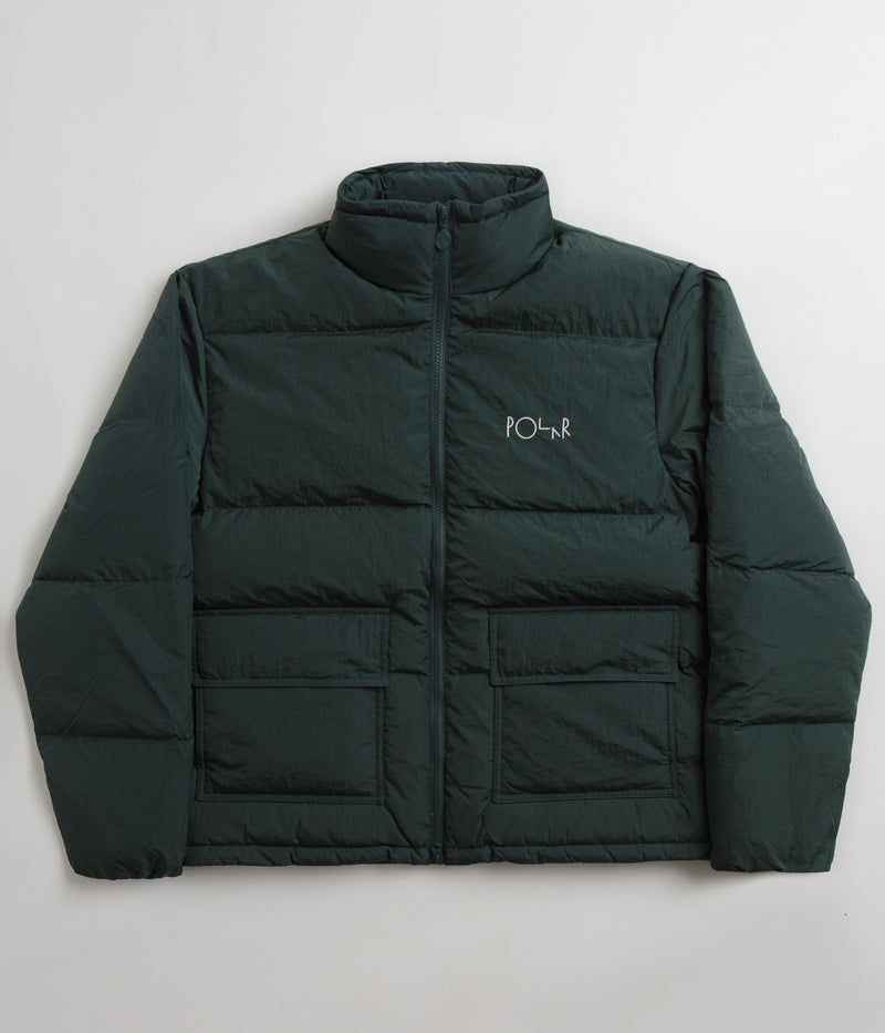 Polar Pocket Puffer Jacket in Dark Teal