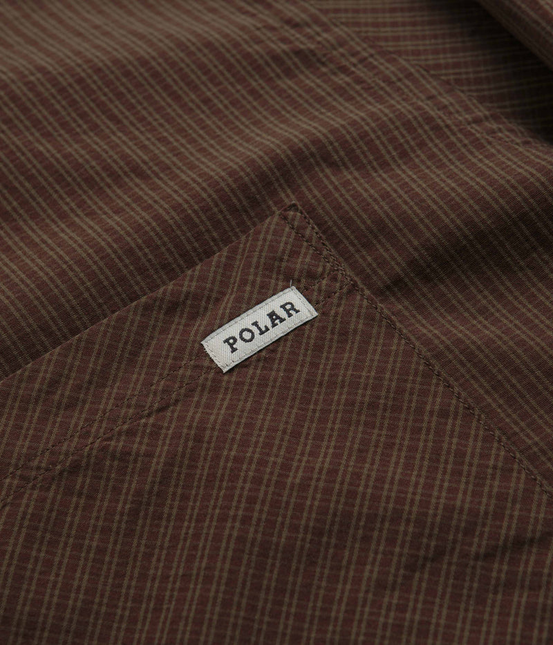 Polar Poplin Ben Shirt in Brown