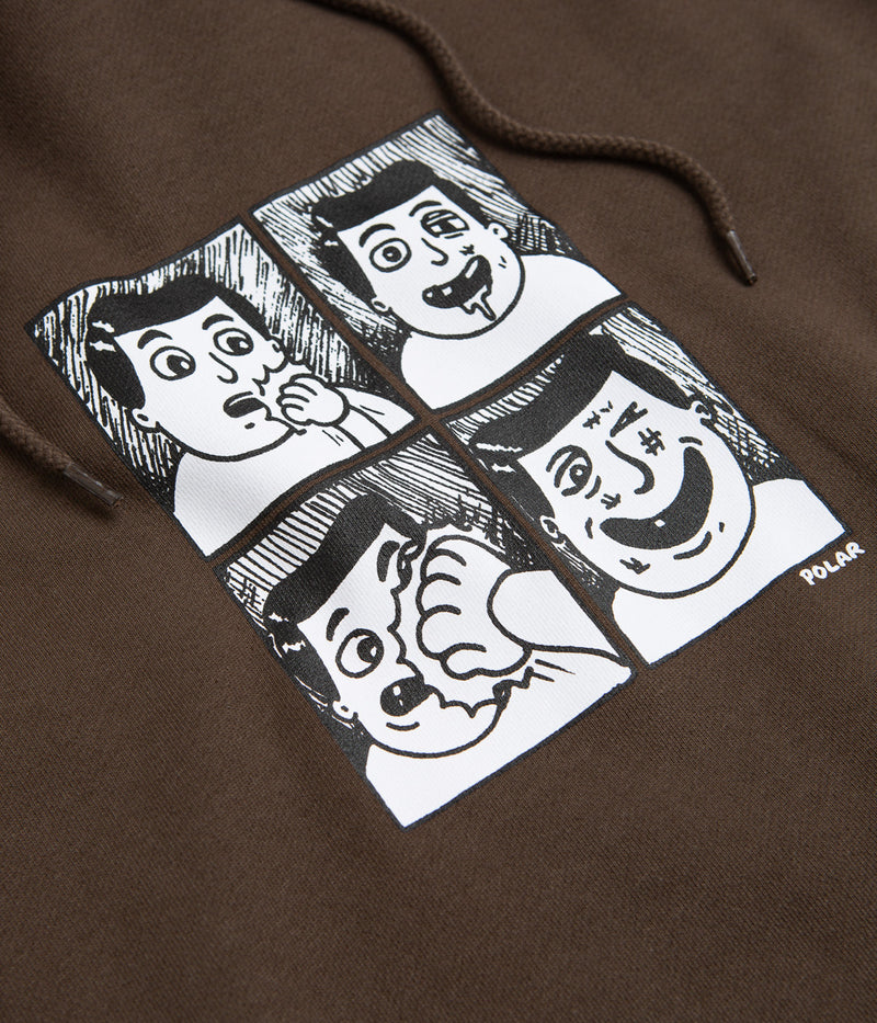Polar Punch Dave Hoodie in Brown