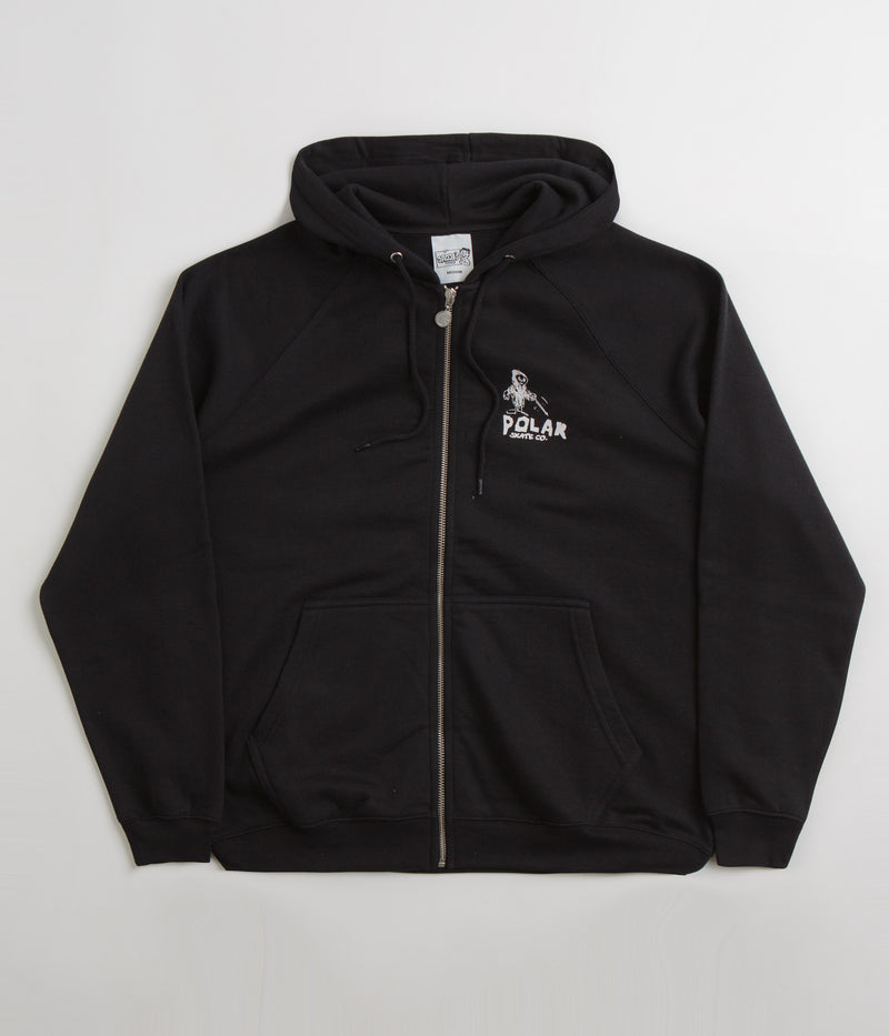 Polar Reaper Default Zip Hoodie in Black