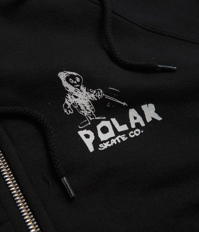 Polar Reaper Default Zip Hoodie in Black