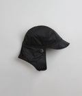 Polar Ripstop Luke Flap Cap in Black