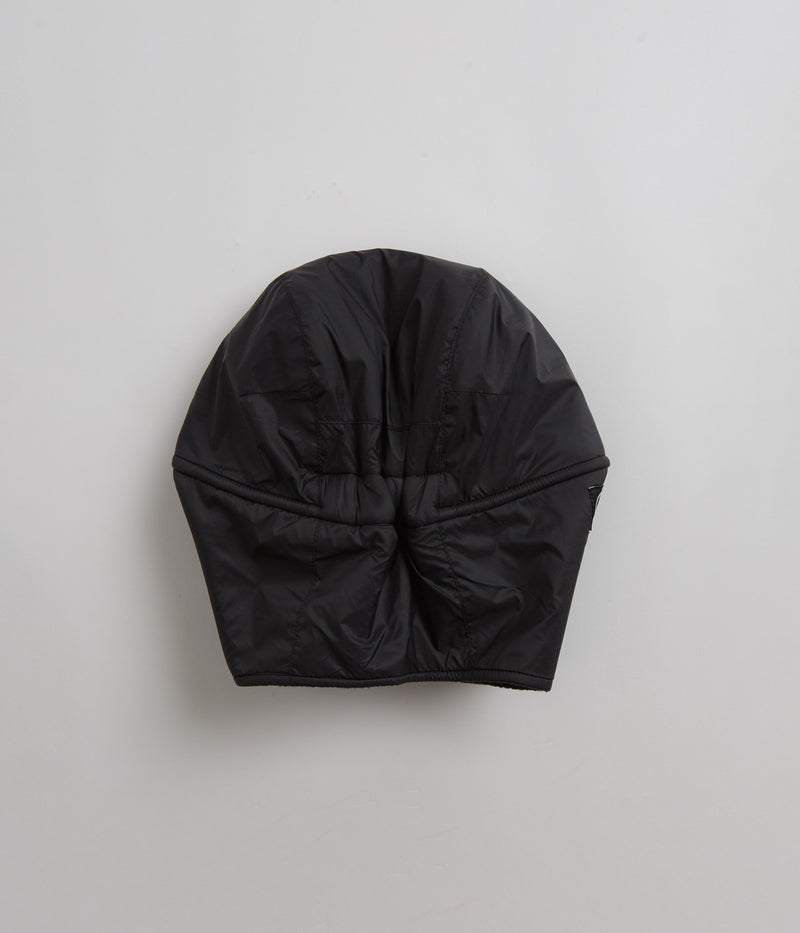 Polar Ripstop Luke Flap Cap in Black