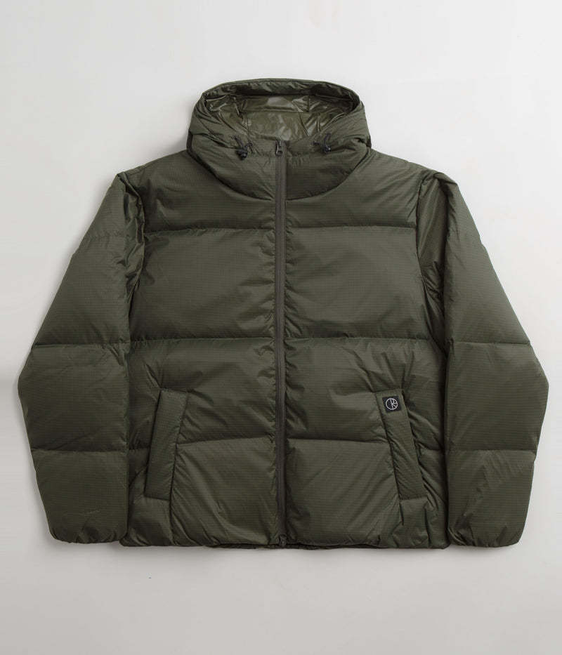Polar Ripstop Soft Puffer Jacket in Grey Green
