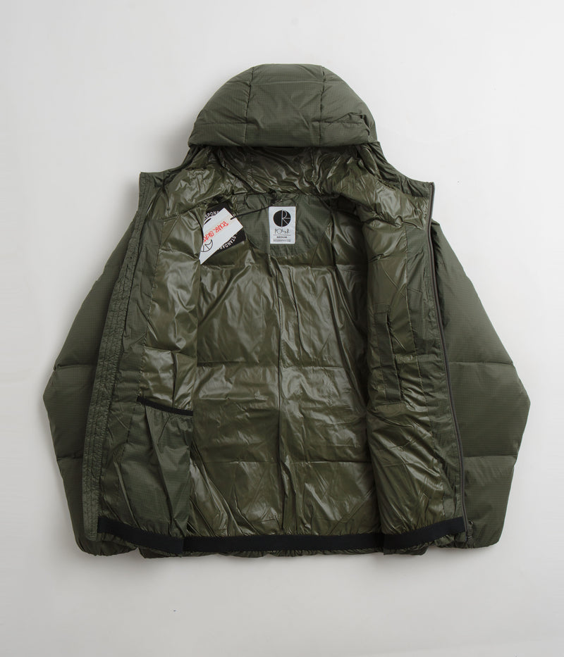 Polar Ripstop Soft Puffer Jacket in Grey Green