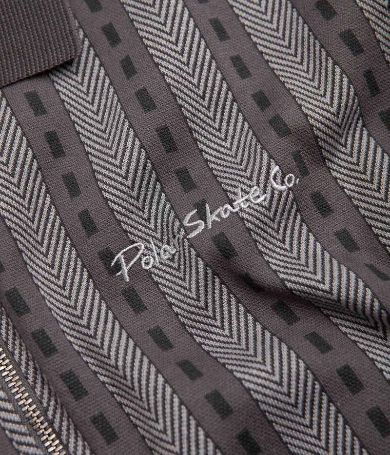 Polar Road Zip Polo Shirt in Graphite