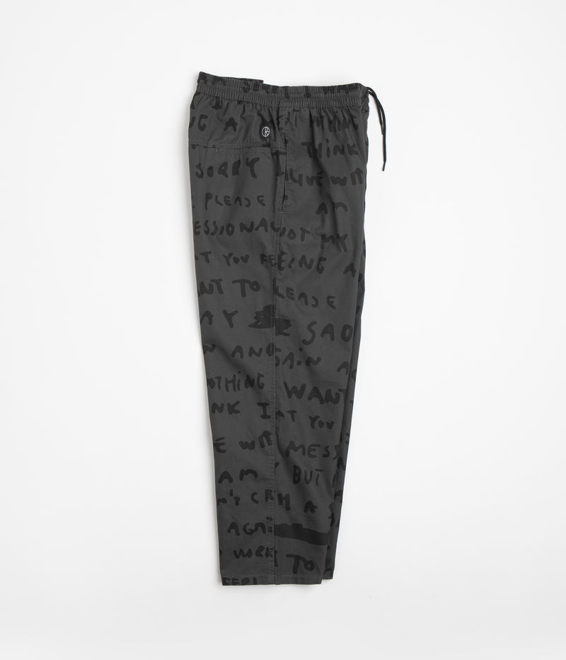 Polar Sad Notes Surf Pants in Graphite