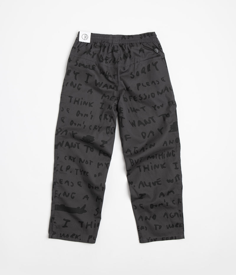 Polar Sad Notes Surf Pants in Graphite