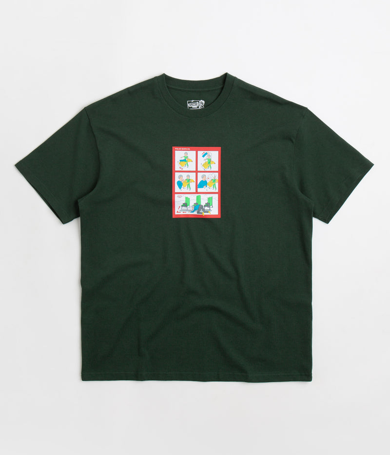 Polar Safety on Board T-Shirt in Dark Green