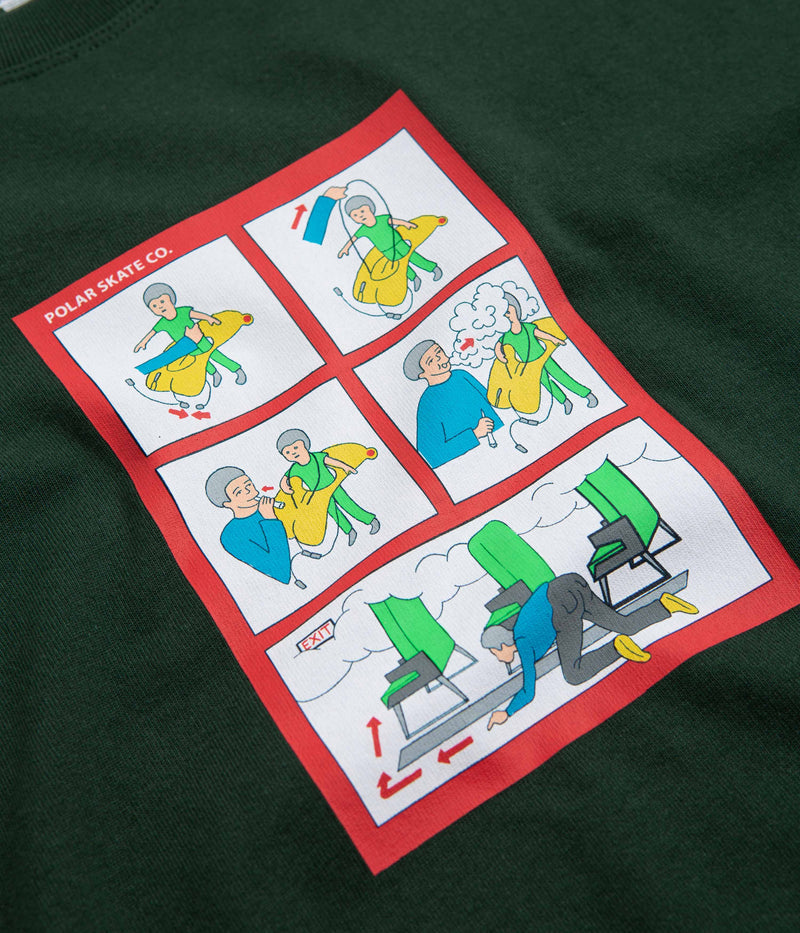 Polar Safety on Board T-Shirt in Dark Green
