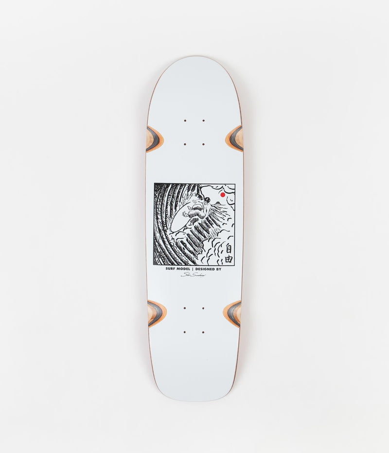 Polar Shin Sanbongi Freedom Wheel Well Surf Jr Shape Deck in White