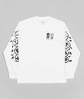 Polar Spiral Long Sleeve T-Shirt in White