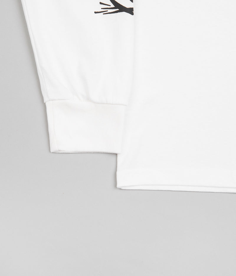 Polar Spiral Long Sleeve T-Shirt in White