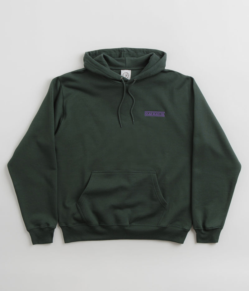 Polar Stretch Logo Dave Hoodie in Dark Teal