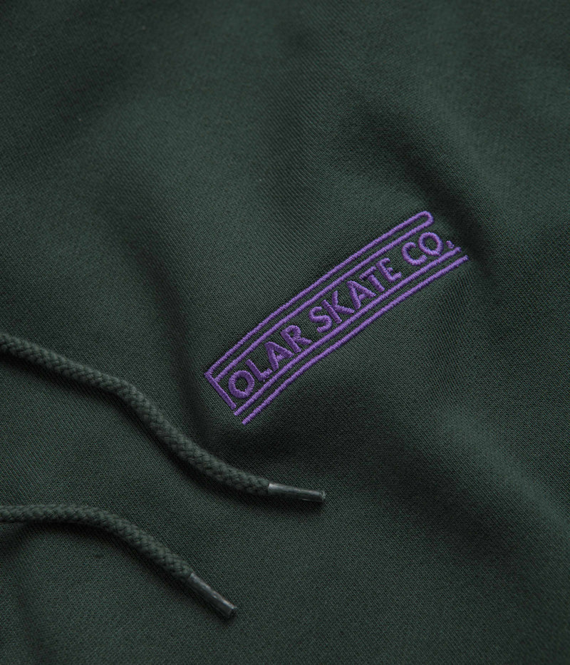 Polar Stretch Logo Dave Hoodie in Dark Teal