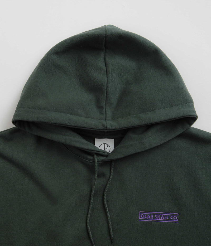 Polar Stretch Logo Dave Hoodie in Dark Teal