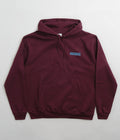 Polar Stretch Logo Dave Hoodie in Dark Wine