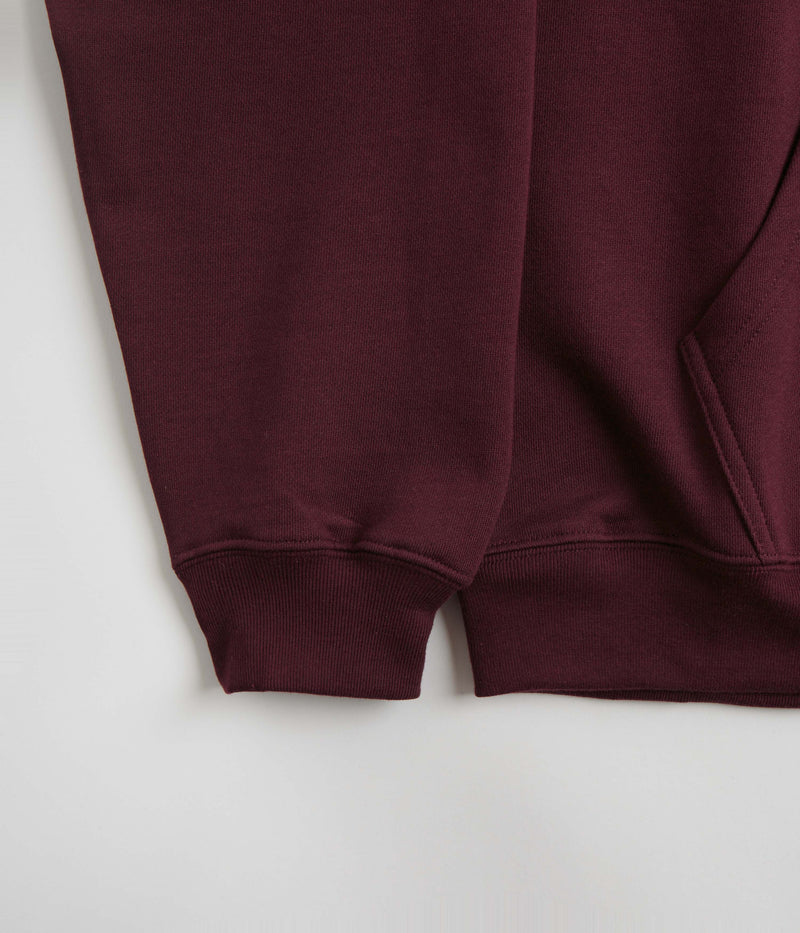 Polar Stretch Logo Dave Hoodie in Dark Wine