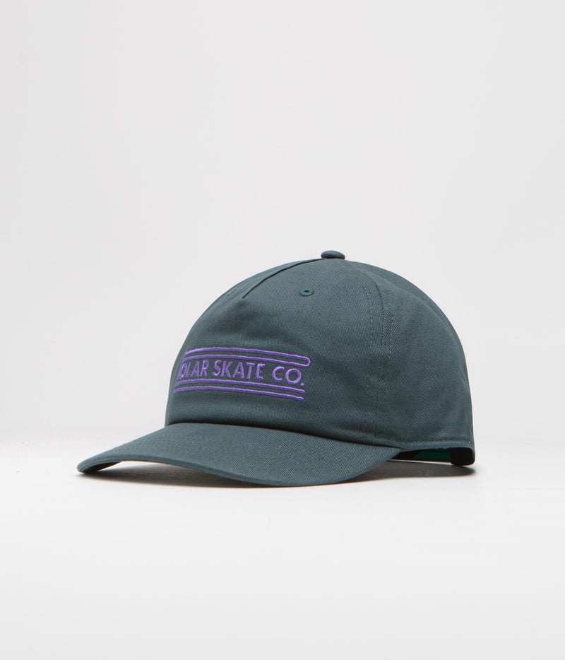 Polar Stretch Logo Twill Jake Cap in Dark Teal