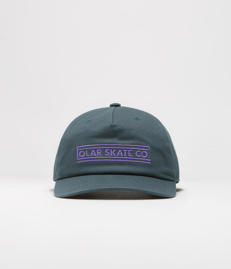 Polar Stretch Logo Twill Jake Cap in Dark Teal