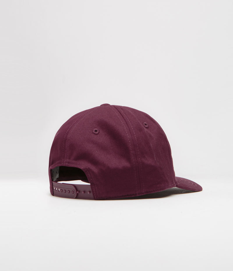 Polar Stretch Logo Twill Jake Cap in Dark Wine