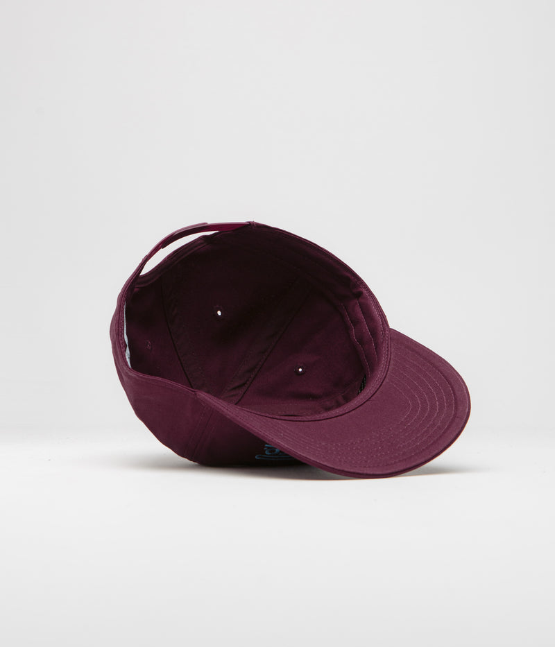 Polar Stretch Logo Twill Jake Cap in Dark Wine
