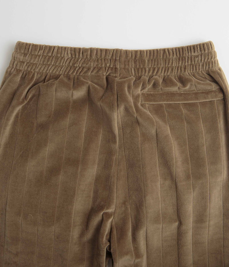 Polar Stripe Velour Sweatpants in Beech