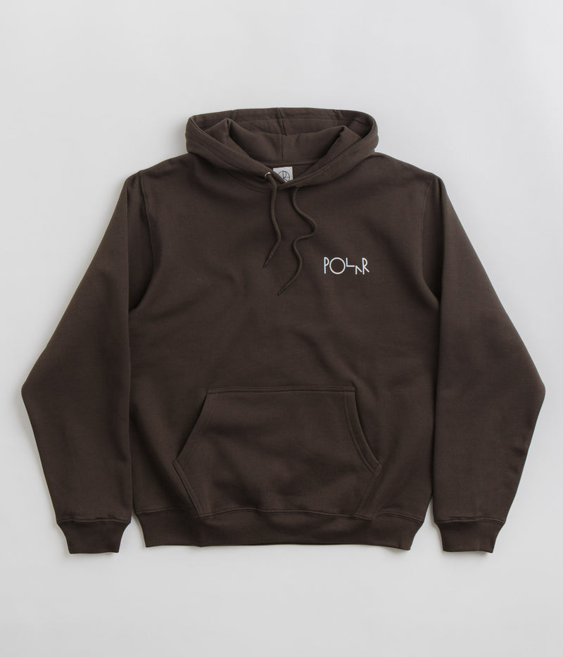 Polar Stroke Logo Dave Hoodie in Chocolate