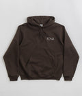 Polar Stroke Logo Dave Hoodie in Chocolate