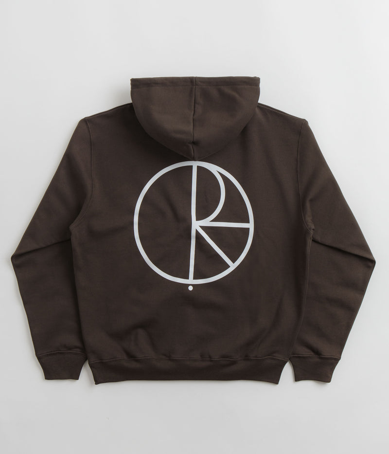 Polar Stroke Logo Dave Hoodie in Chocolate