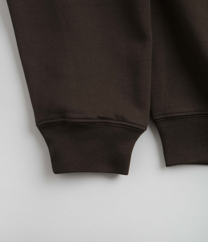 Polar Stroke Logo Dave Hoodie in Chocolate