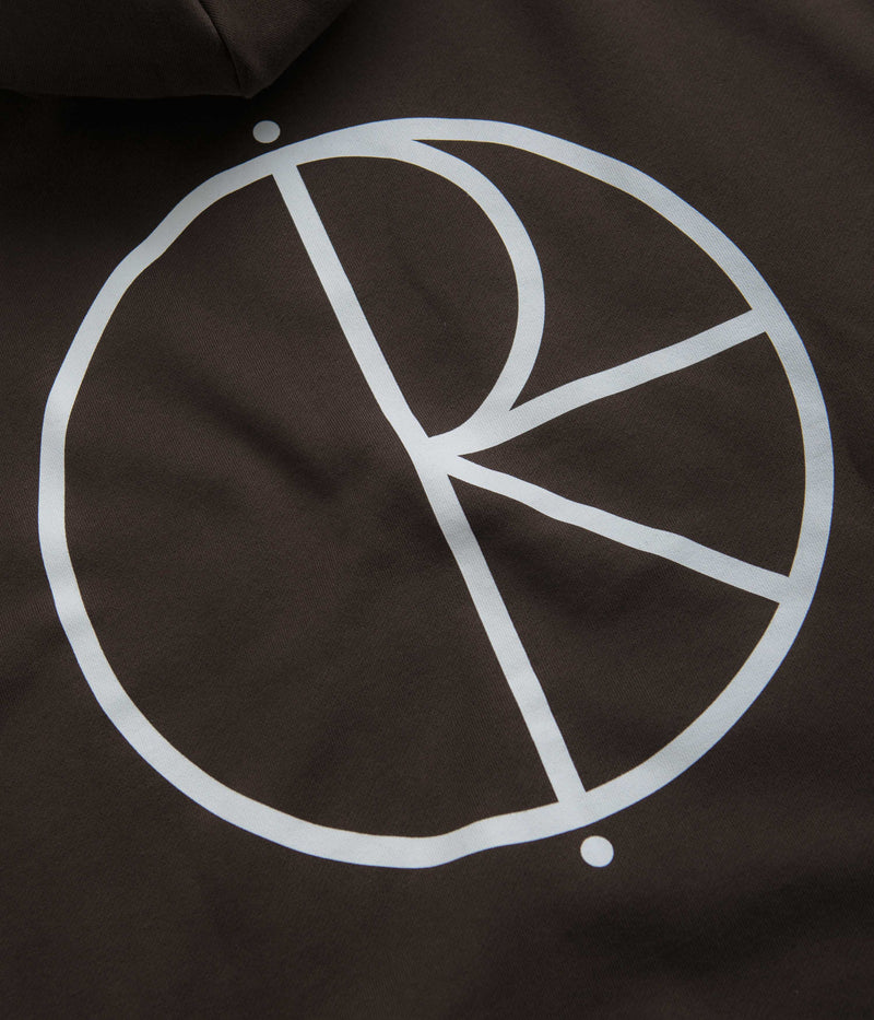 Polar Stroke Logo Dave Hoodie in Chocolate