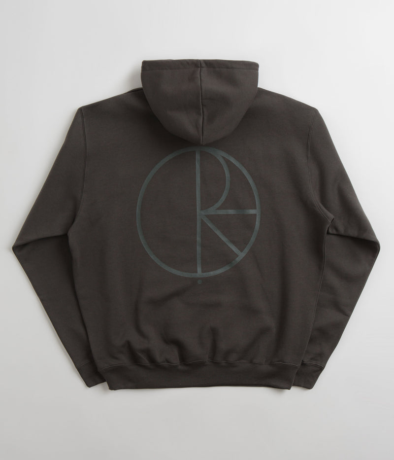 Polar Stroke Logo Dave Hoodie in Dirty Black
