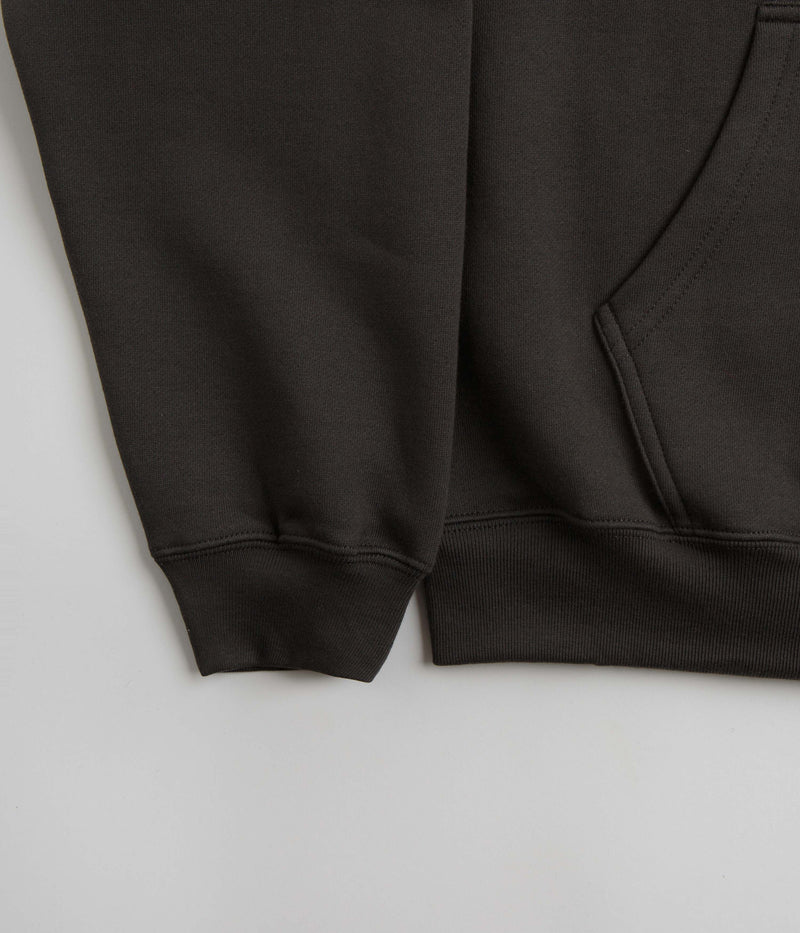 Polar Stroke Logo Dave Hoodie in Dirty Black