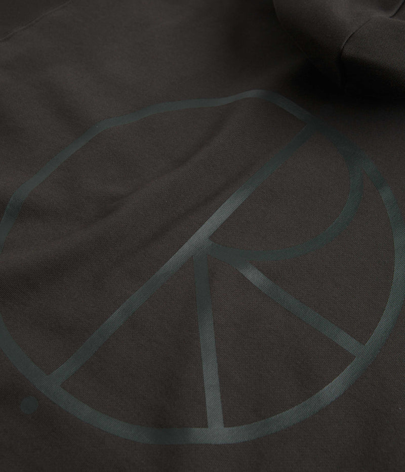 Polar Stroke Logo Dave Hoodie in Dirty Black