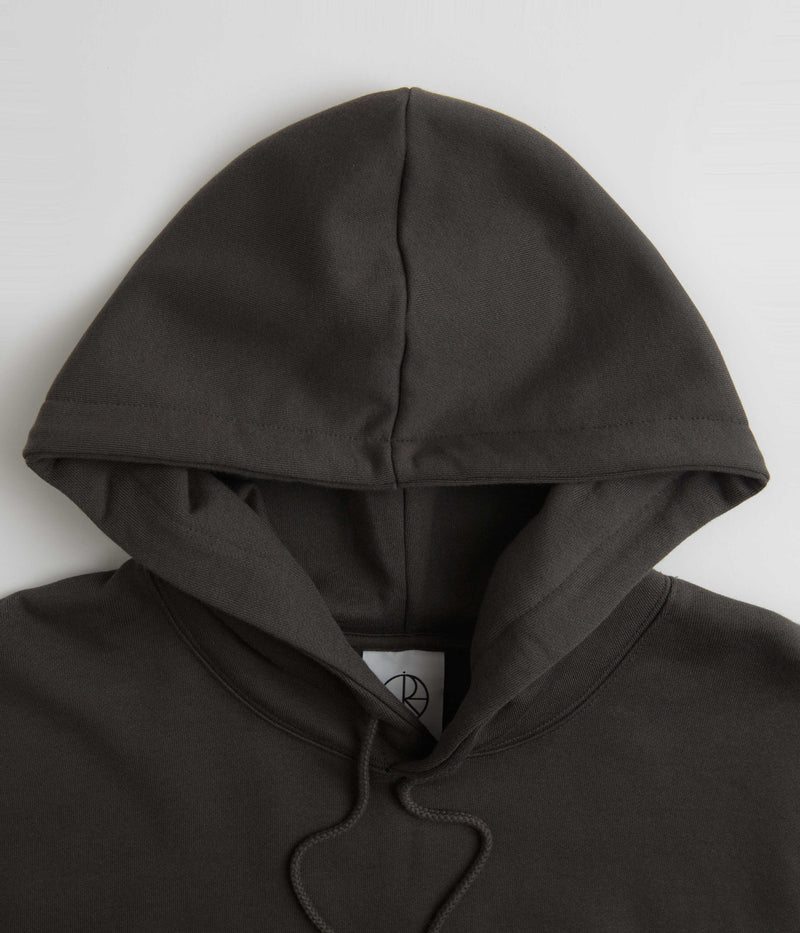 Polar Stroke Logo Dave Hoodie in Dirty Black