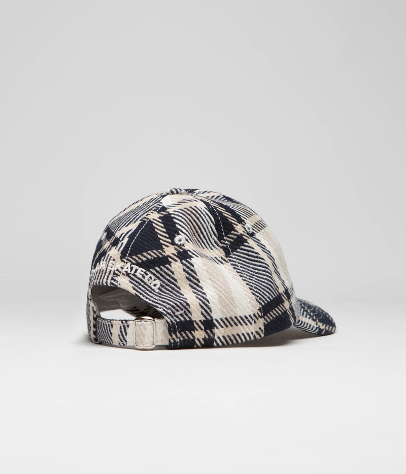 Polar Stroke Logo Flannel Cap in Navy