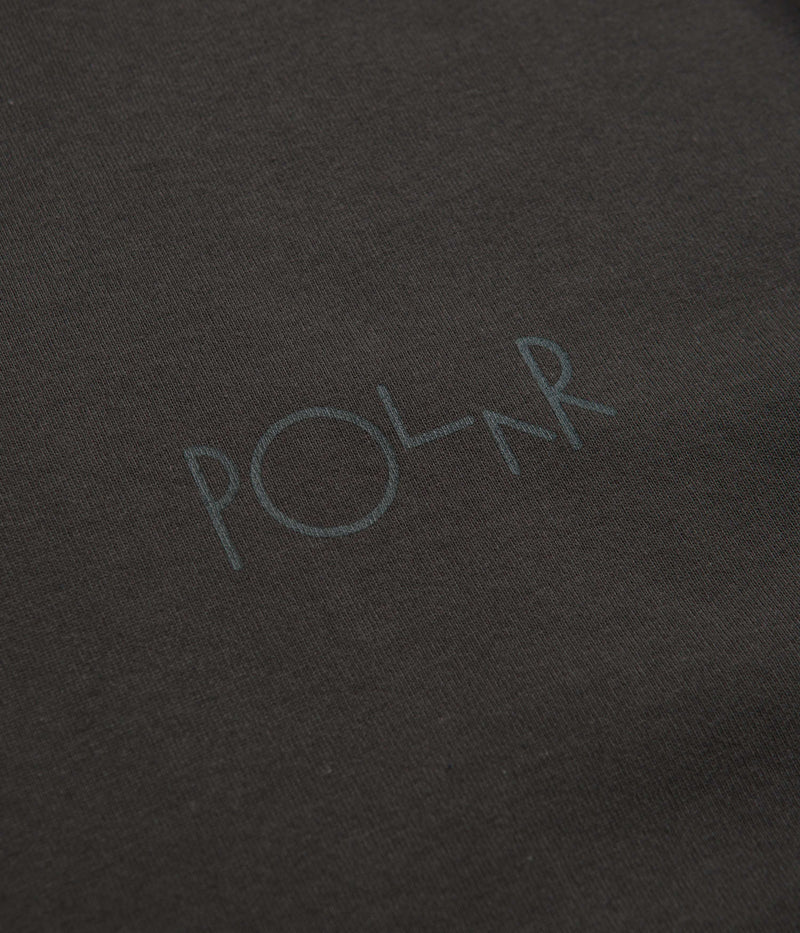 Polar Stroke Logo T-Shirt in Dirty Black