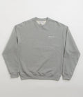 Polar Surf Logo Crewneck Sweatshirt in Heather Grey
