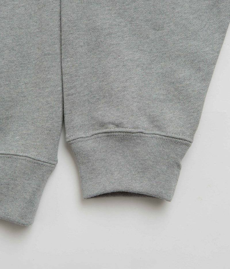 Polar Surf Logo Crewneck Sweatshirt in Heather Grey