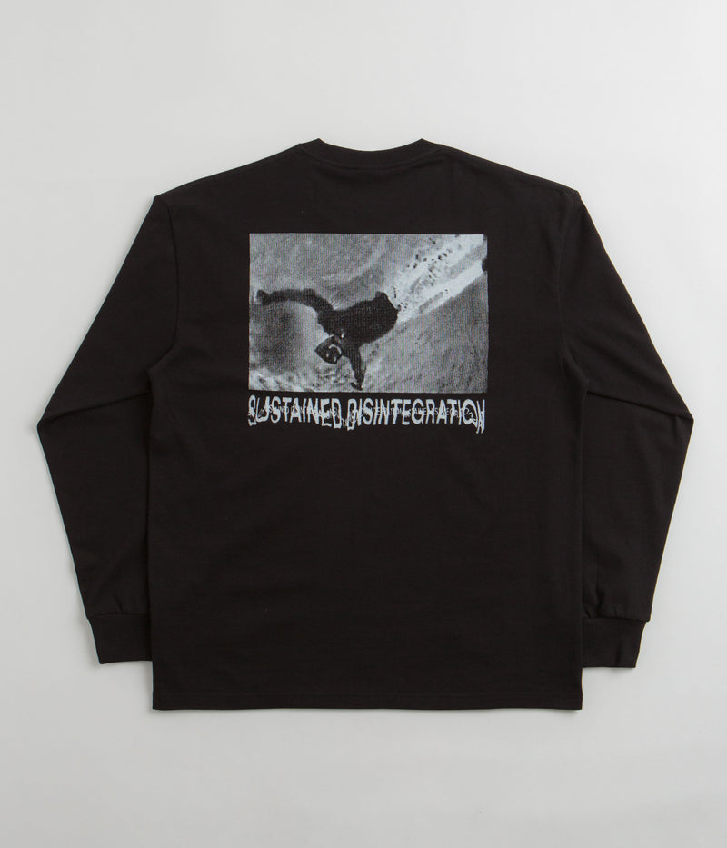 Polar Sustained Disintegration Long Sleeve T-Shirt in Black
