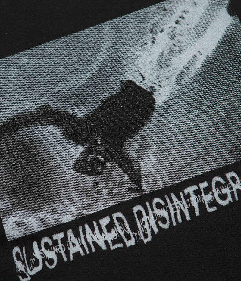Polar Sustained Disintegration Long Sleeve T-Shirt in Black