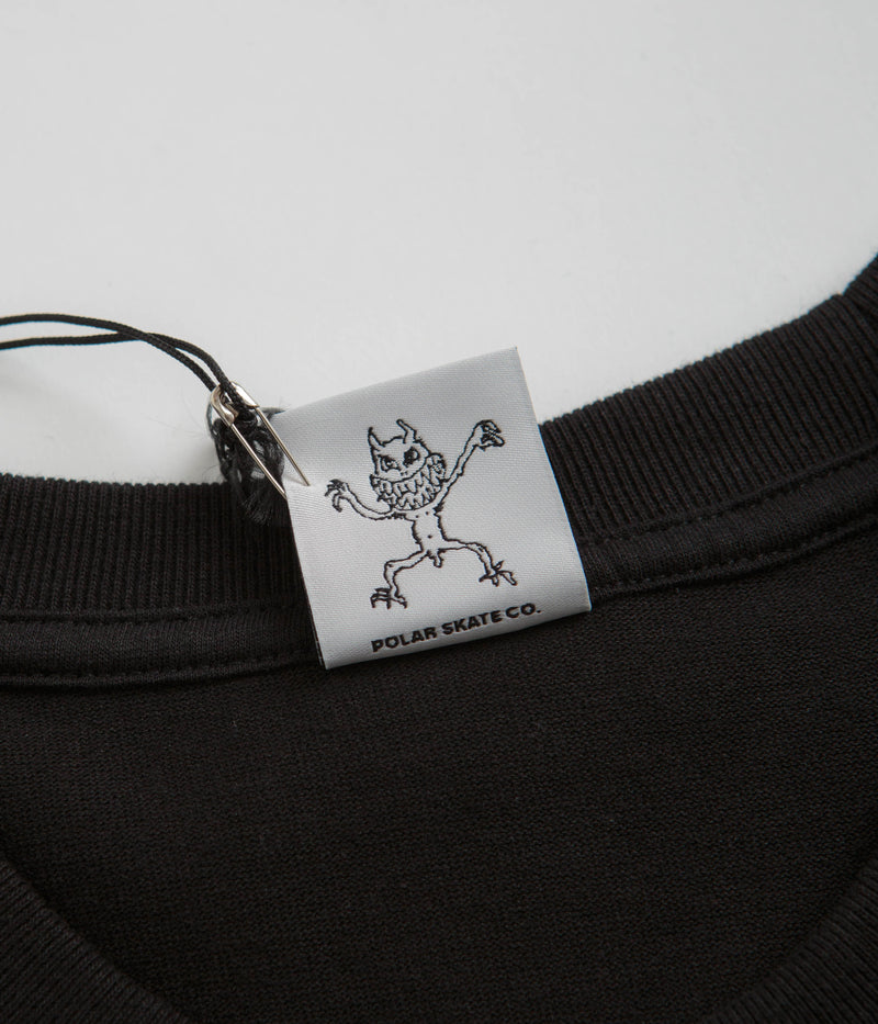 Polar Sustained Disintegration Long Sleeve T-Shirt in Black