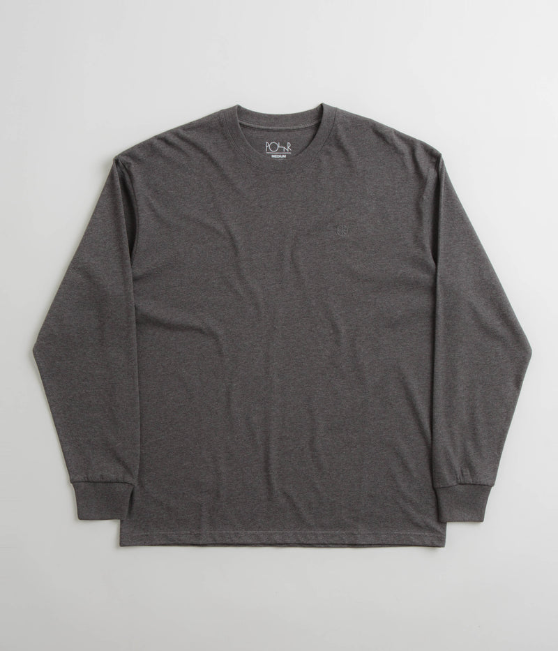 Polar Team Long Sleeve T-Shirt in Dark Grey Melange