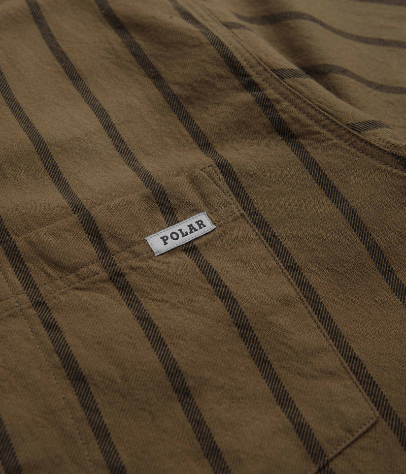 Polar Twill Mitchell Shirt in Beech and Black